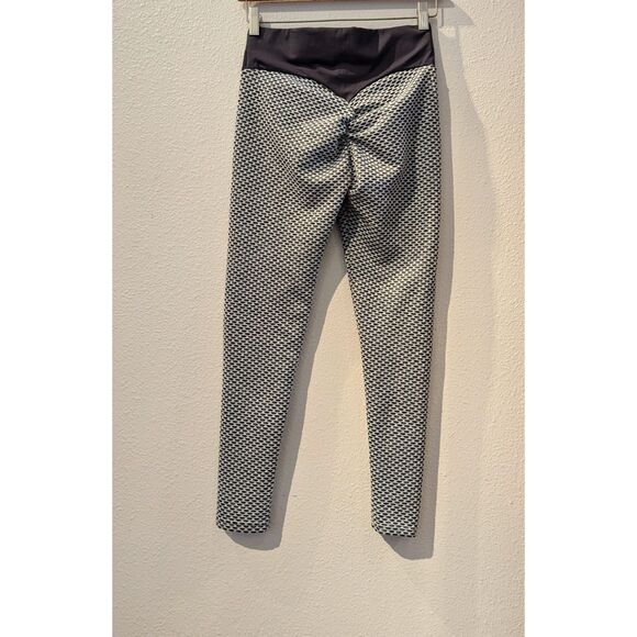 Scrunch textured large waistband leggings Sz OS - Picture 2 of 8